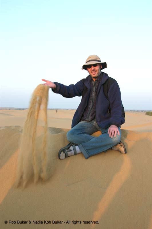 Rob in desert, Jaisalmer