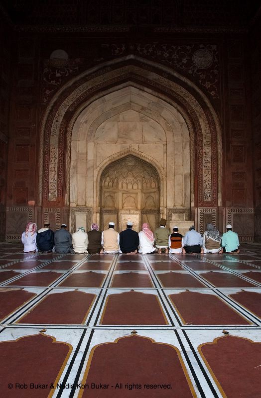 Muslims Praying, Taj Mahal, Agra