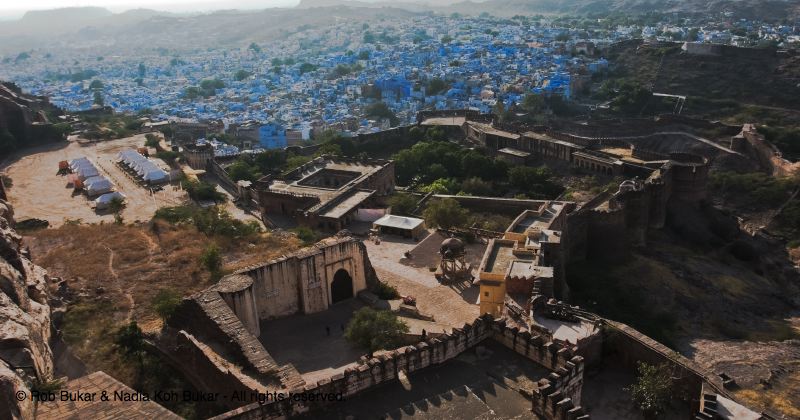 Mehrangarh Lower Court and Blue City of Jodhpur