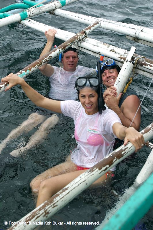Adam, Monica, Kevin, Snorkeling, Boracay