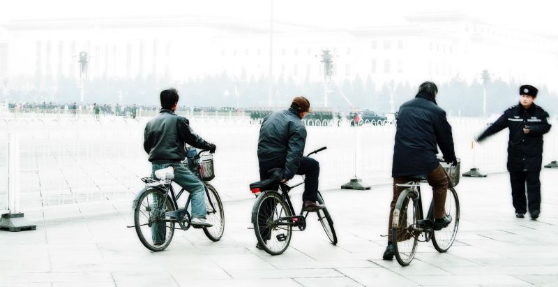 Bicyclists in Beijing