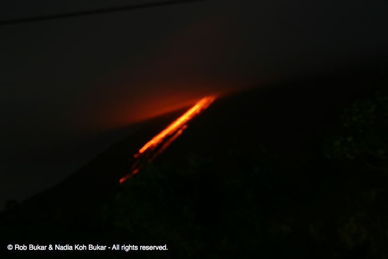 Arenal Eruption at Night