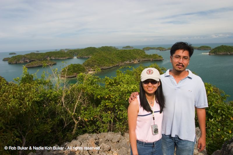 Nadia and Kuya Raul at 100 Islands