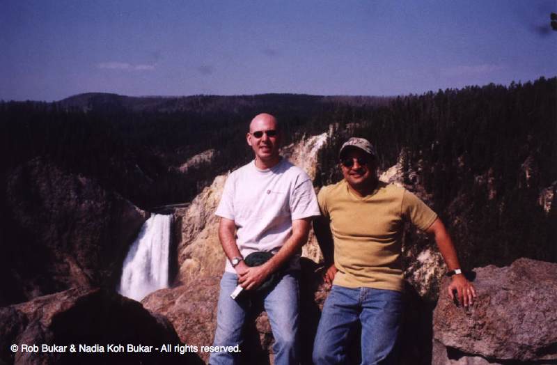 Adam and Rob, Lower Yellowstone Falls