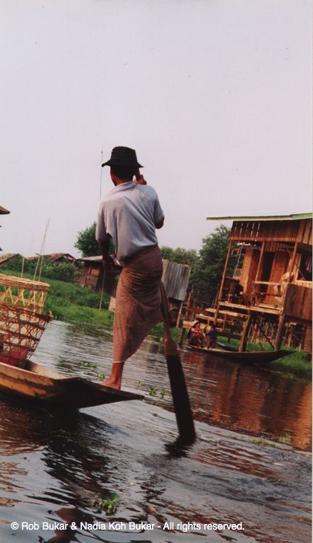 Foot Rowing Fisherman