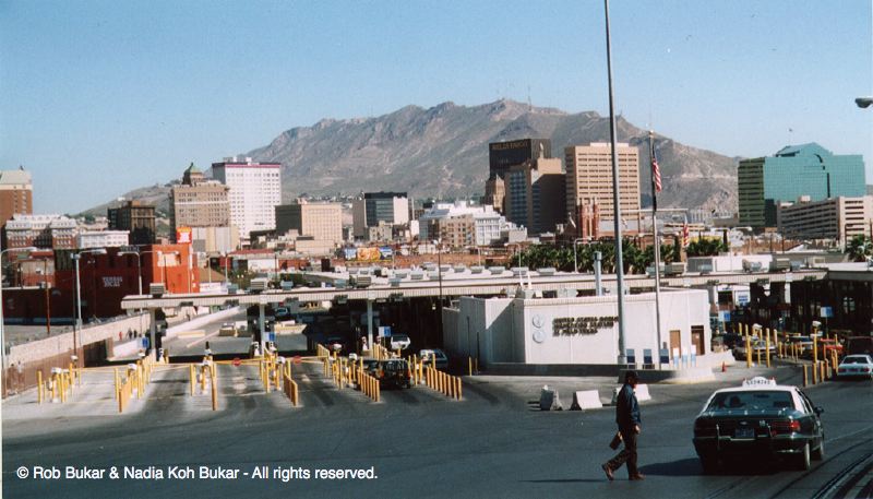 View at the Boarder, From Mexico Toward El Paso