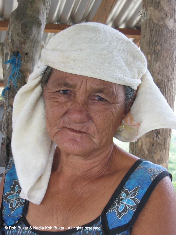 Local woman at Taal Crater, Philippines